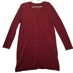 George Deep Red Knit Sweater